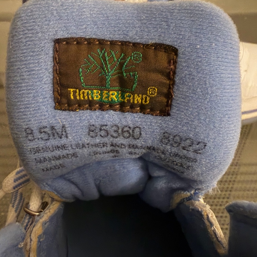 Timberland Blue and White Athletic Shoes - Picture 5 of 5